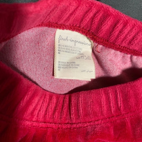 Super soft/velour red pants - Picture 3 of 3